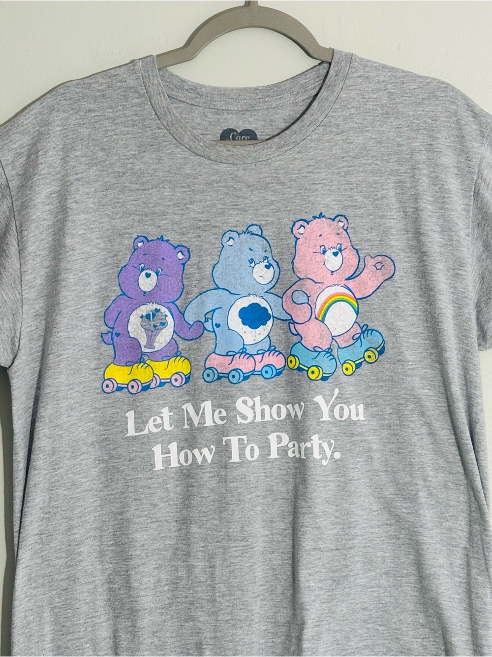 Care Bears Let Me Show You How To Party tee L